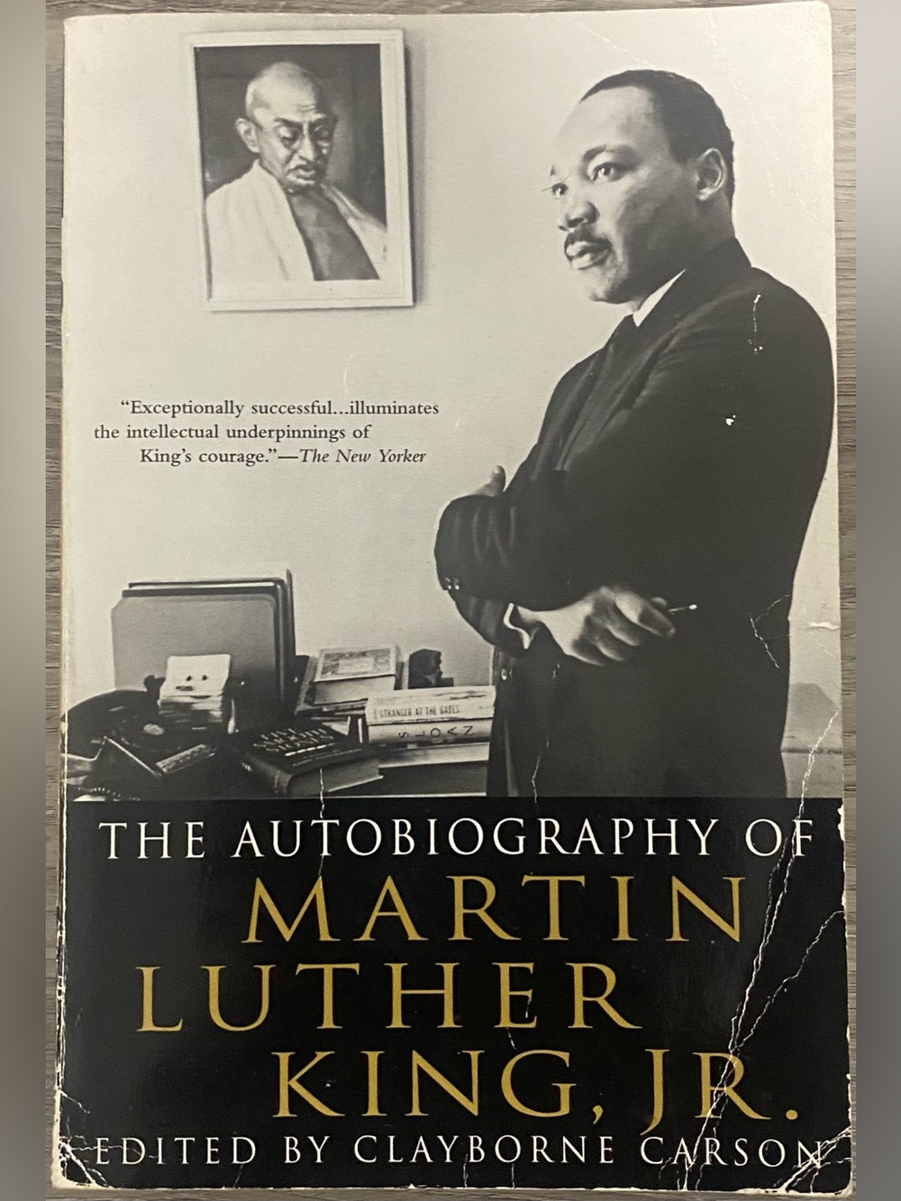 Black Hardcover Book Cover - The Autobiography of Martin Luther King, Jr.